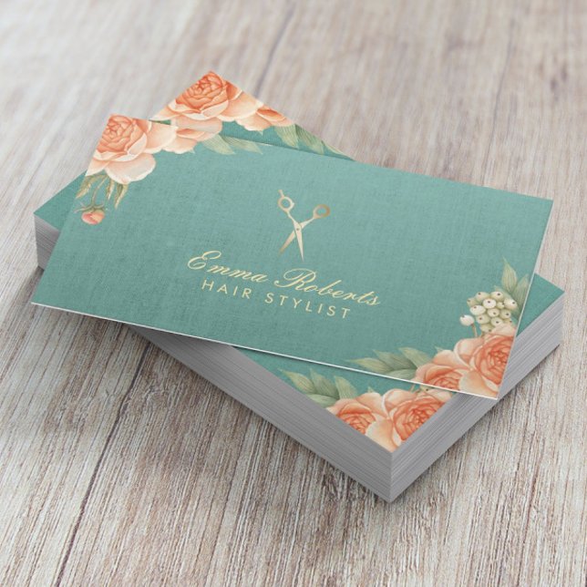 Tarjeta De Visita Linaje Elegante De Floral Elegante Con Estilo De C (Subido por el creador)
