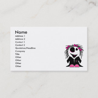 Tarjeta De Visita linda niña zombie