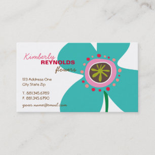 Tarjeta De Visita Lindo caprichoso de las margaritas del verano de