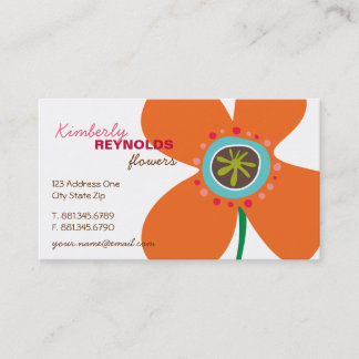 Tarjeta De Visita Lindo caprichoso de las margaritas del verano de