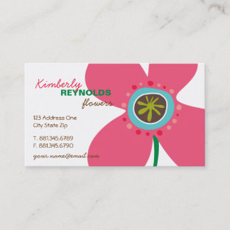 Tarjeta De Visita Lindo caprichoso de las margaritas del verano de
