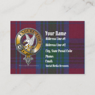Tarjeta De Visita Lindsay Tartan & Badge