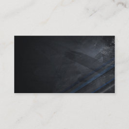 Tarjeta De Visita Línea Azul Delgada