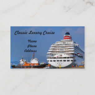 Tarjeta De Visita Línea de crucero oceánico de lujo