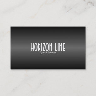 Tarjeta De Visita Línea de horizonte - Negro y Gris