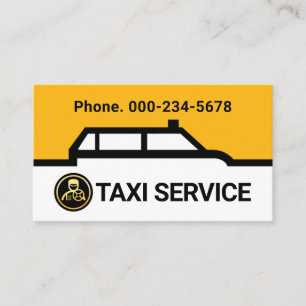 Tarjeta De Visita Línea de Ruta Fronteriza de Taxis