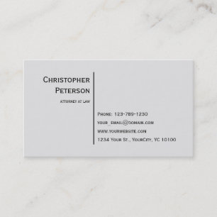 Tarjeta De Visita Línea elegante minimalista abogado en la asesorí