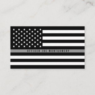 Tarjeta De Visita Línea gris fina profesional de la bandera