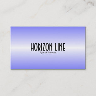 Tarjeta De Visita Línea Horizonte - Azul