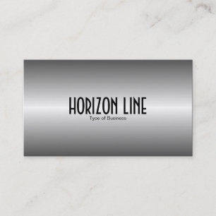 Tarjeta De Visita Línea Horizonte - Gris