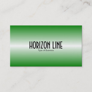 Tarjeta De Visita Línea Horizonte - Verde Medio