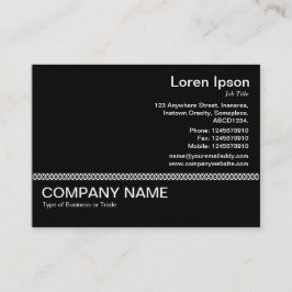Tarjeta De Visita Línea v2 - Negro sobre blanco