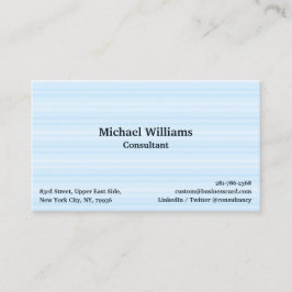 Tarjeta De Visita Líneas Azules Modernas Elegantes Profesionales Chi