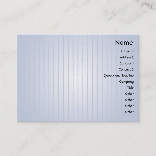 Tarjeta De Visita Líneas azules - rechonchas (Anverso)