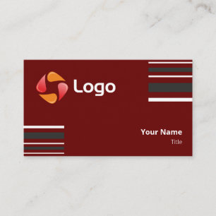 Tarjeta De Visita Líneas cuadradas mínimas en blanco y negro con est