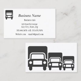 Tarjeta De Visita Líneas de Camiones Transporte de Carga Transport 
