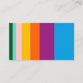Tarjeta De Visita Líneas de color