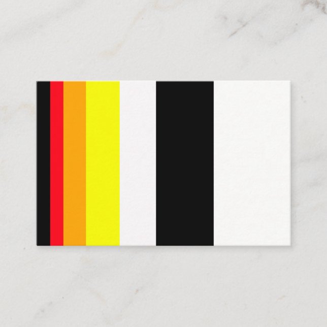 Tarjeta De Visita Líneas de otoño (Anverso)