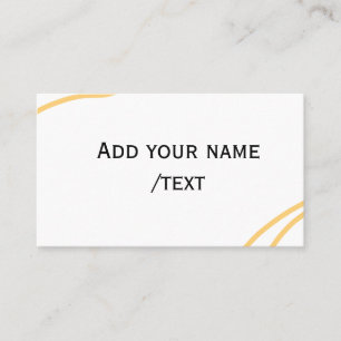 Tarjeta De Visita Líneas de texto de mensaje de nombre de borde espa