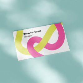 Tarjeta De Visita Líneas geométricas coloridas modernas