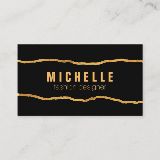 Tarjeta De Visita Líneas llamativas II (Anverso)