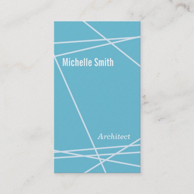 Tarjeta De Visita Líneas modernas (Anverso)