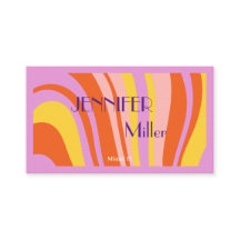 Líneas onduladas de Boho Retro Código QR de los me