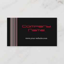 Tarjeta De Visita Líneas rojas