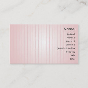 Tarjeta De Visita Líneas rosadas - negocio