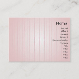 Tarjeta De Visita Líneas rosadas - rechonchas