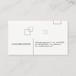 Tarjeta De Visita Líneas y cuadrados minimalistas