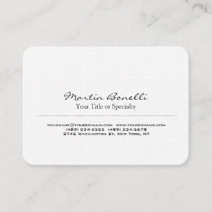 Tarjeta De Visita Linen Especial Único Profesional Moderno