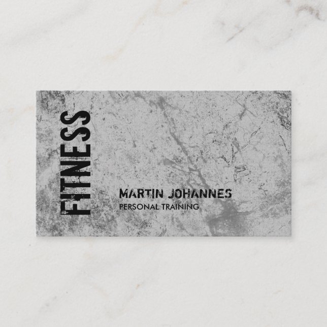 Tarjeta De Visita Linen Moderno entrenador personal Fitness Sport (Anverso)