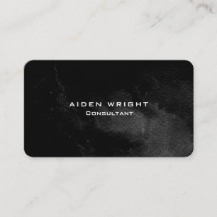 Tarjeta De Visita Linen Profesional Gris Negro Moderno Minimalista