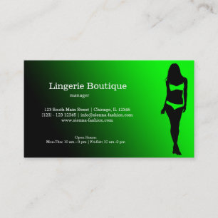 Tarjeta De Visita Lingerie Boutique