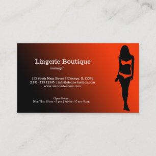 Tarjeta De Visita Lingerie Boutique