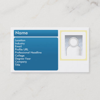 Tarjeta De Visita LinkedIn oscuro - negocio