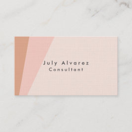 Tarjeta De Visita Lino elegante y elegante de primera calidad Minima