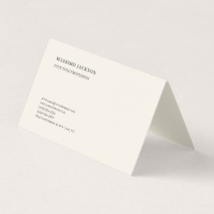 Tarjeta De Visita Lino Minimalista Clásica Sencilla Profesional