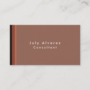 Tarjeta De Visita Lino minimalista elegante sencillo