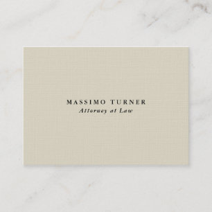 Tarjeta De Visita Lino Minimalista Profesional Abogado Pastel