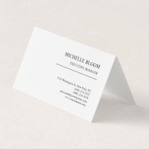 Tarjeta De Visita Lino minimalista profesional simple moderno