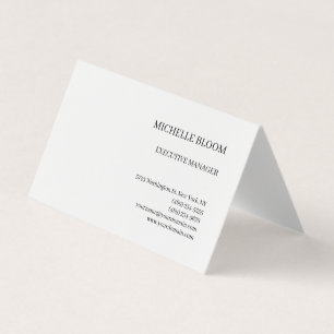 Tarjeta De Visita Lino moderno simple Minimalista