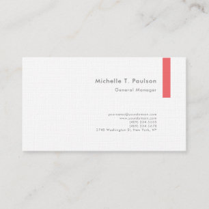 Tarjeta De Visita Lino Premium Minimalista Moderno