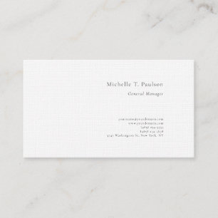 Tarjeta De Visita Lino Premium Minimalista Moderno