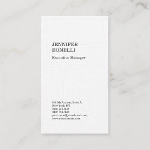 Tarjeta De Visita Lino premium minimalista moderno chic trendy