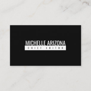 Tarjeta De Visita Lino Premium Moderno Profesional Minimalista Negro