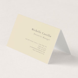Tarjeta De Visita Lino Premium Plano Minimalista Moderno Profesional