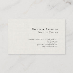 Tarjeta De Visita Lino Premium Plano Moderno Minimalista Profesional
