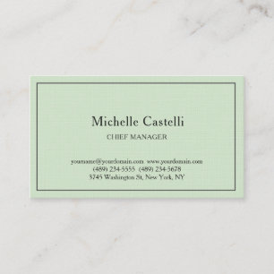 Tarjeta De Visita Lino Premium Profesional Único Clásico Pastel
